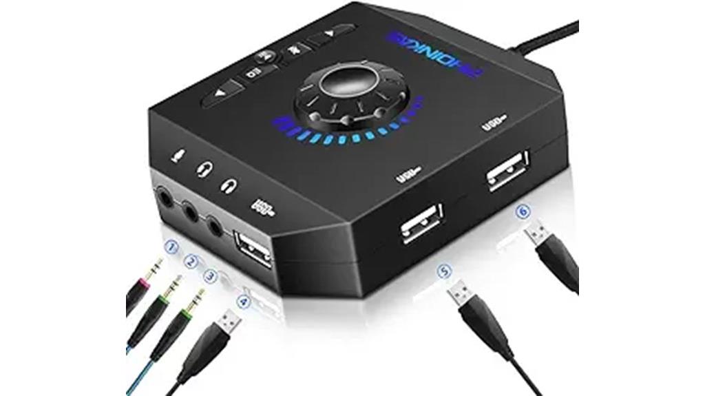 universal usb stereo sound card