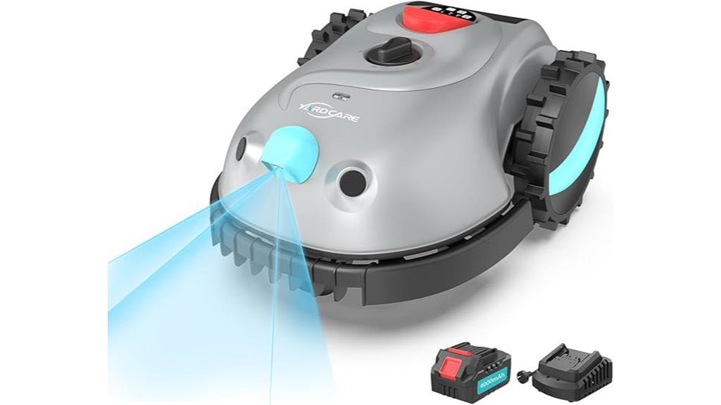 v100 mower with visual navigation