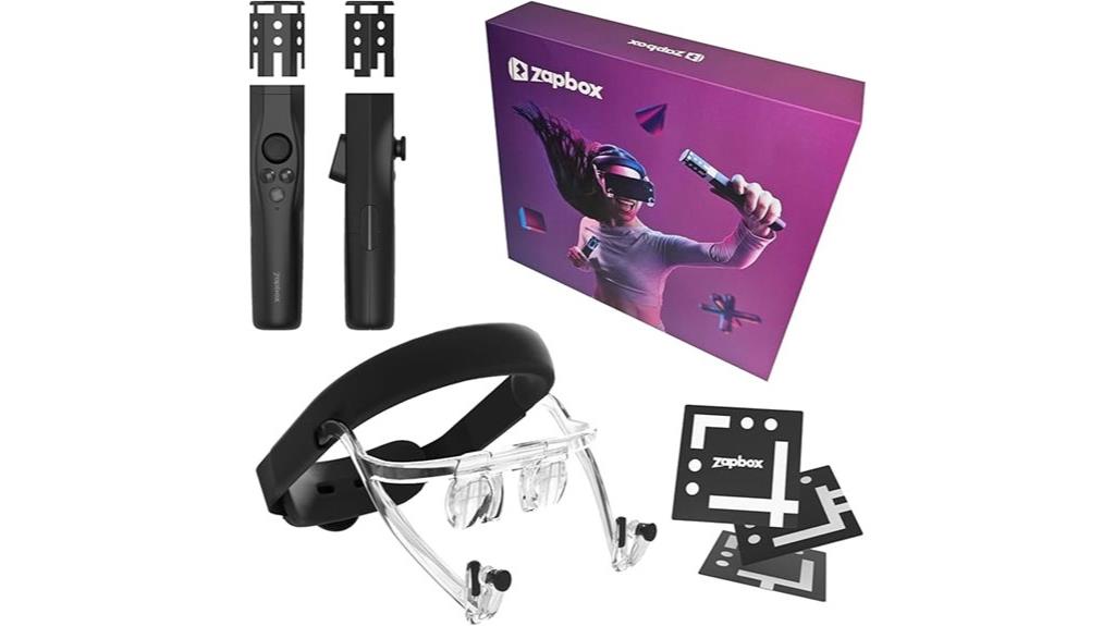 vr headset with controllers