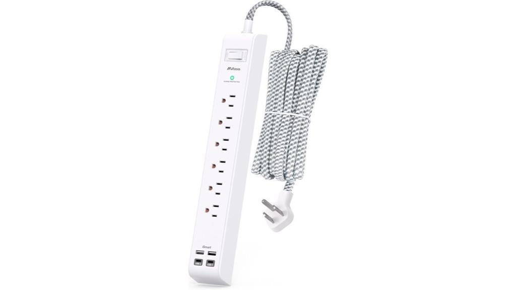 wall mounted usb surge protector