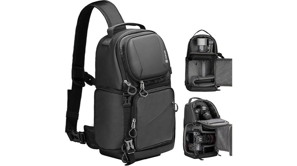 waterproof camera sling backpack