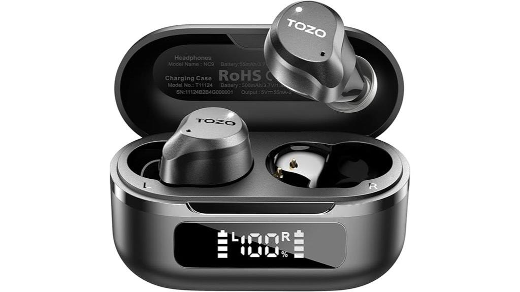 waterproof wireless earbuds with microphones