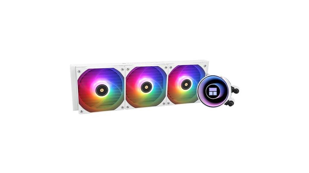white argb 360 cooler