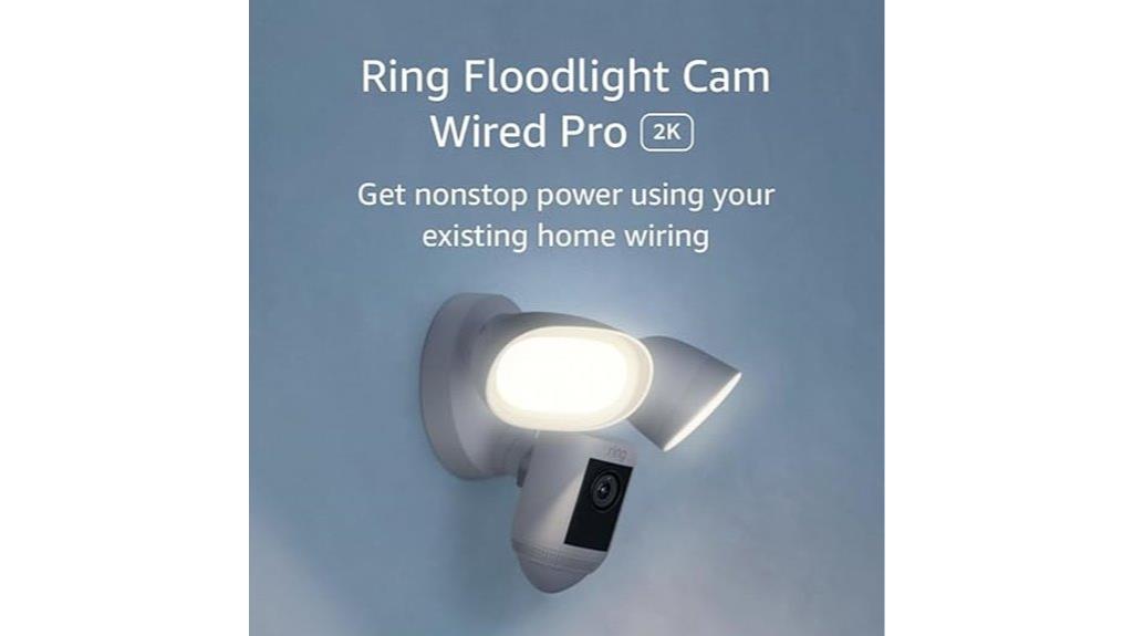 wired floodlight camera features