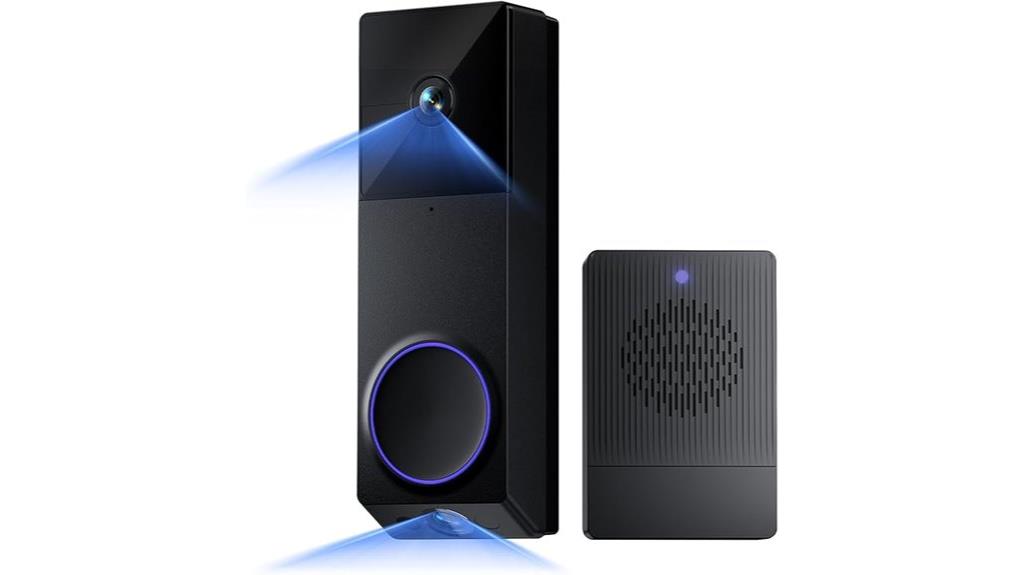 wireless 2k dual camera doorbell