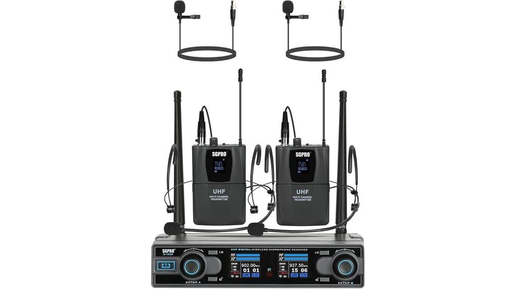 wireless dual microphone system
