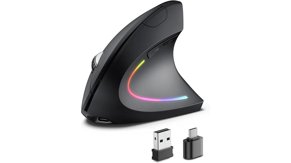 wireless ergonomic multi connection mouse