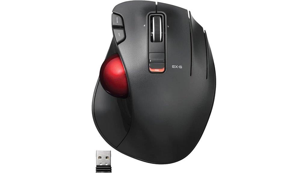 wireless ergonomic trackball