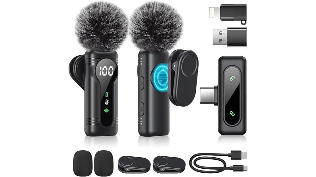wireless lavalier microphone set