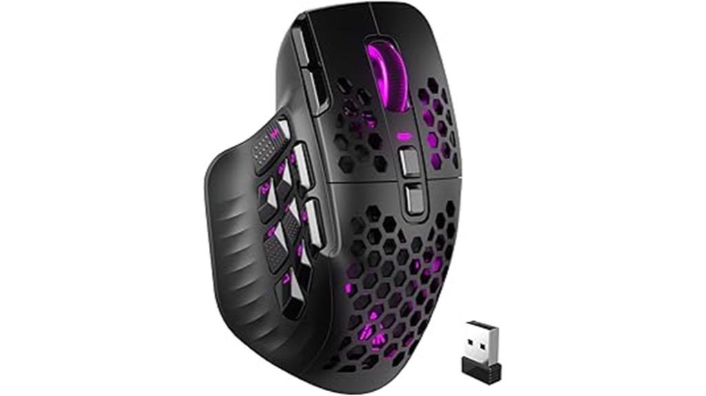 wireless mmo gaming mouse
