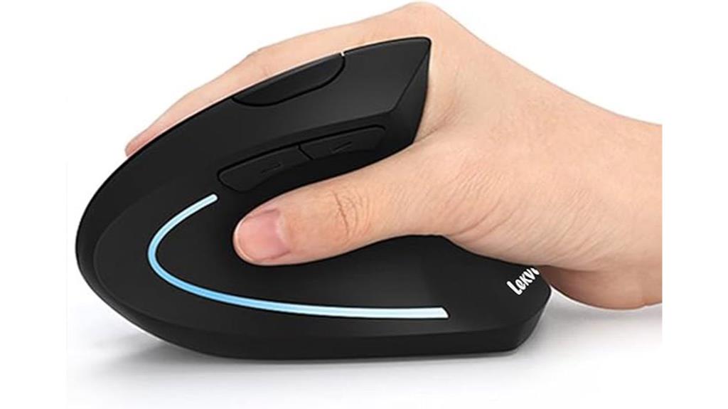 wireless vertical mouse adjustable