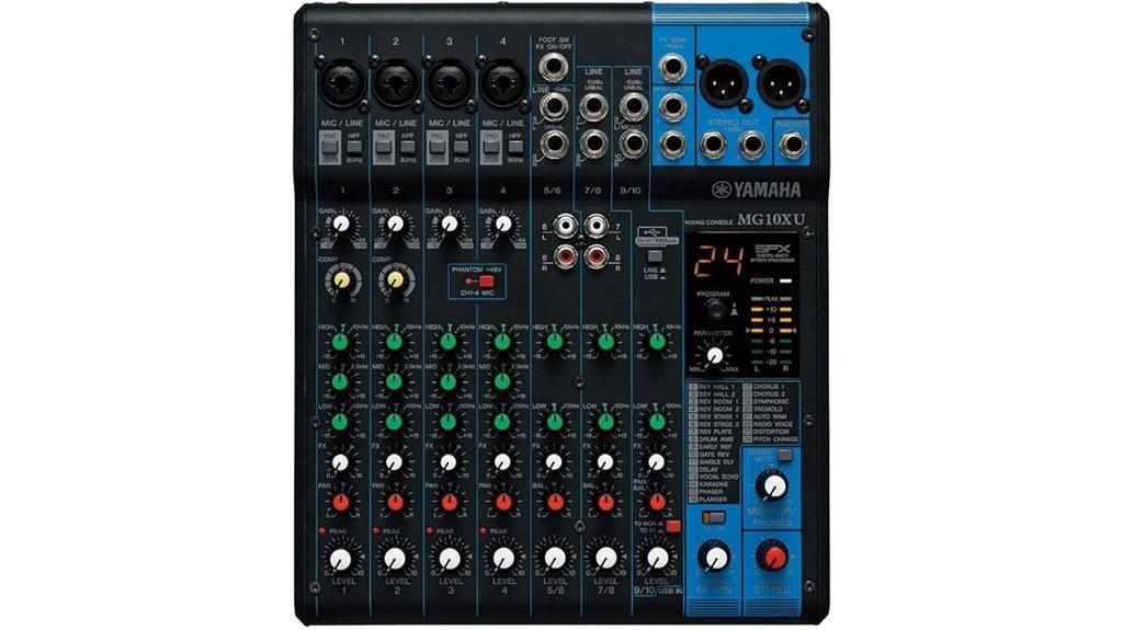 yamaha 10 input mixer