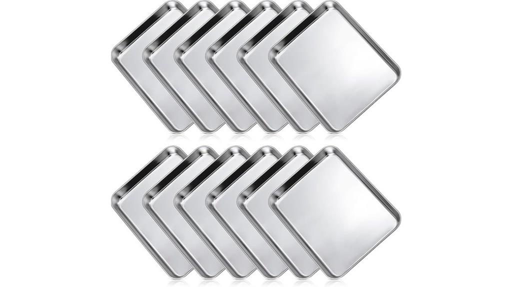 12 piece stainless steel bakeware