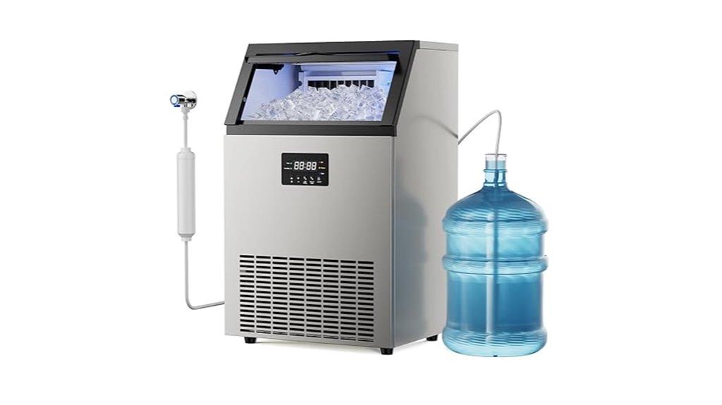 150 lbs stainless steel ice maker