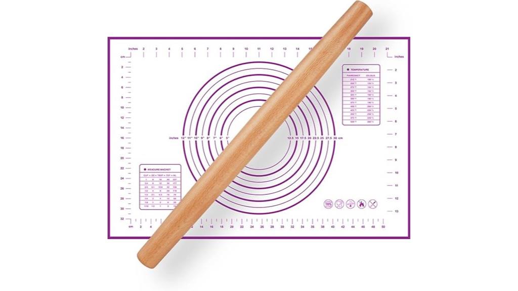 16 inch wooden rolling pin
