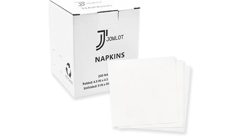 200 white cocktail napkins