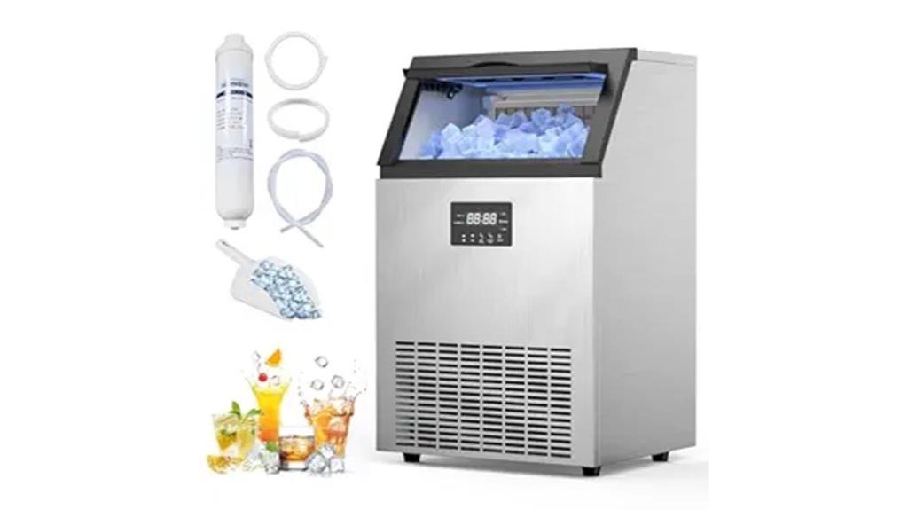 200lbs ice maker with bin