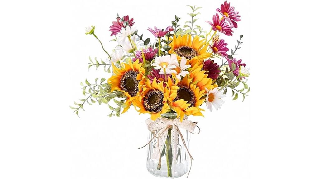artificial flower vase decor