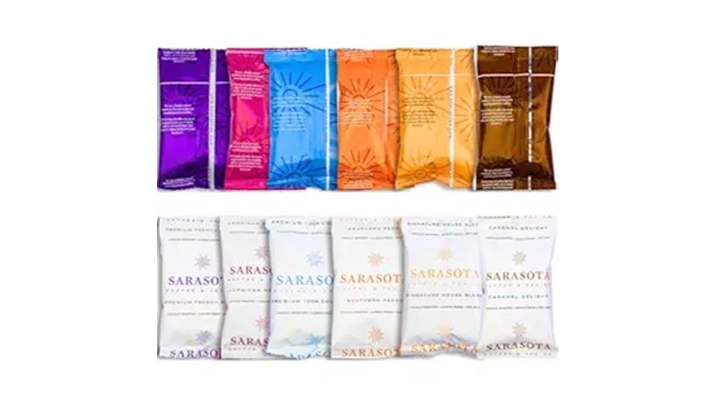 assorted ground coffee sampler