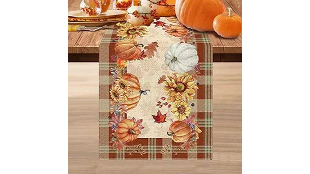 autumn themed pinata table runner