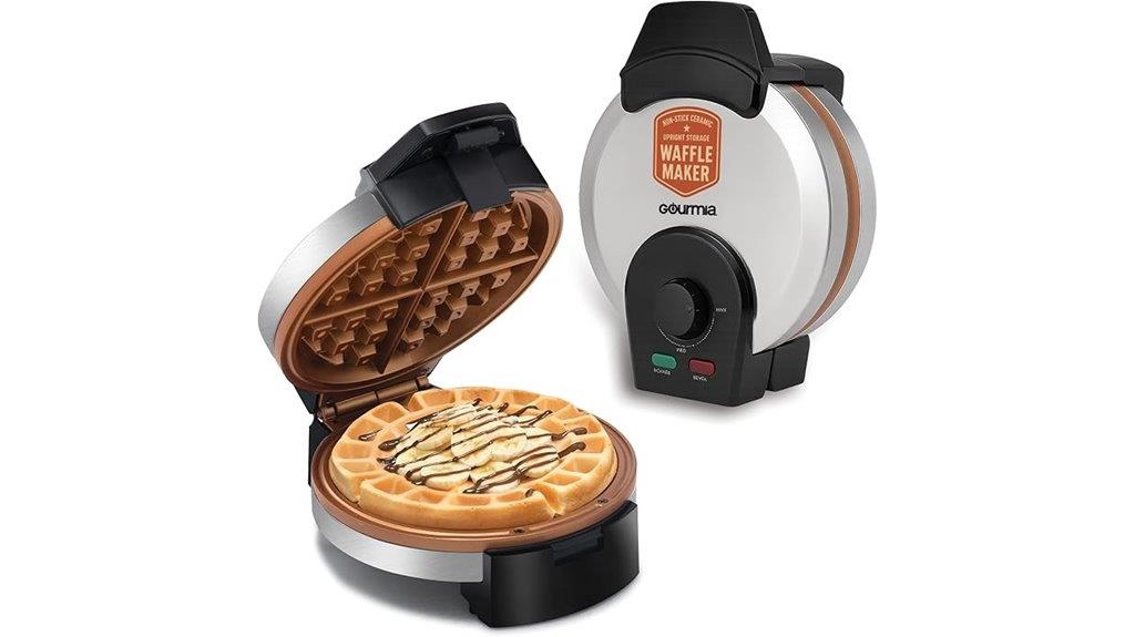 belgian waffle maker with controls