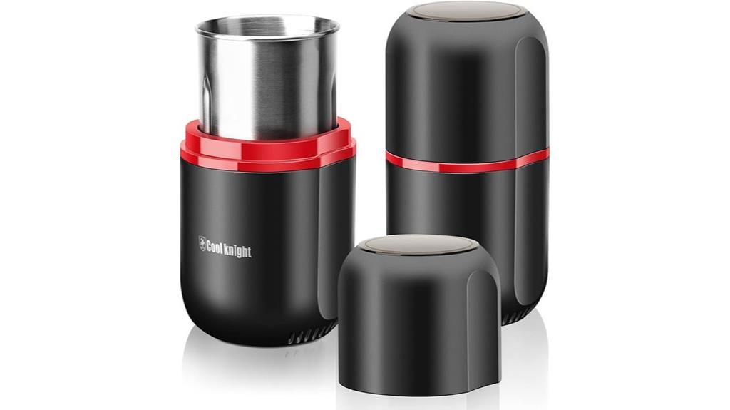 black electric herb grinder