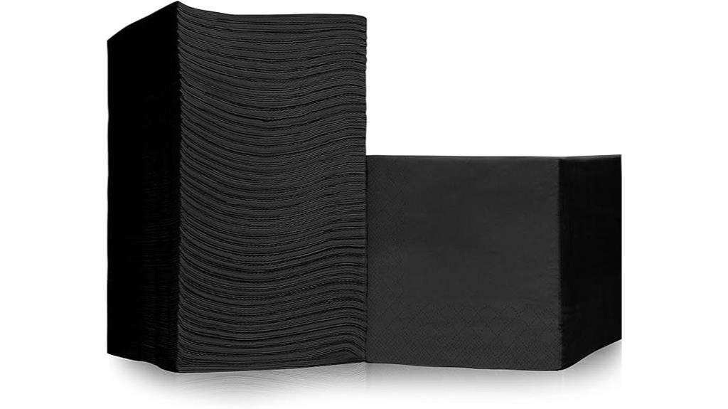 bulk black drink napkins