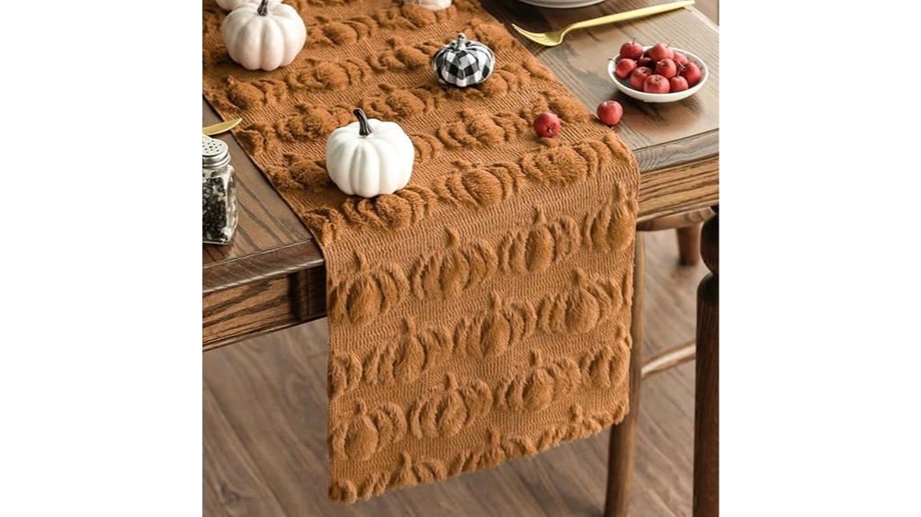caramel faux fur pumpkins