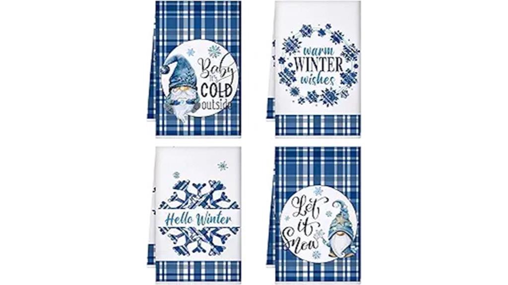 christmas kitchen towel set