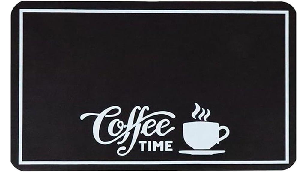 coffee bar mat features