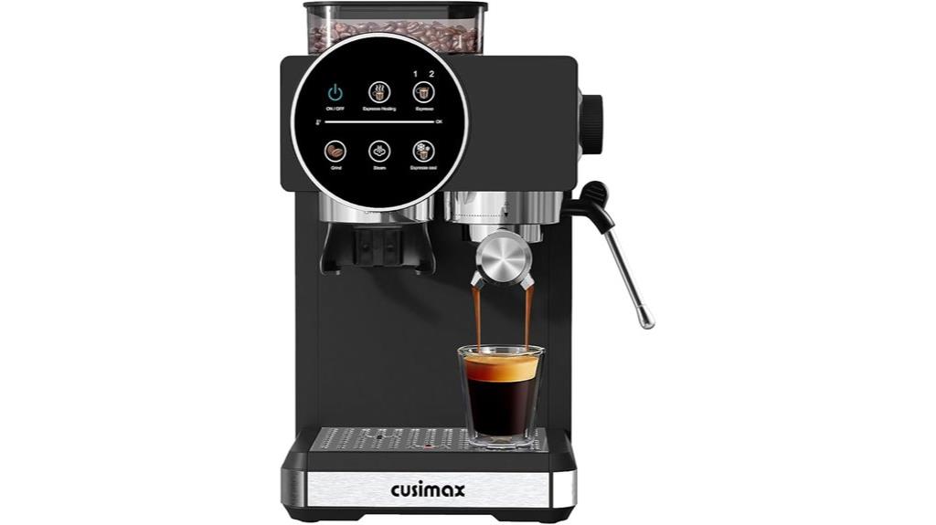 coffee brewing with grinder