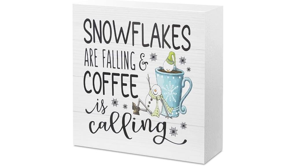 coffee humor winter decor