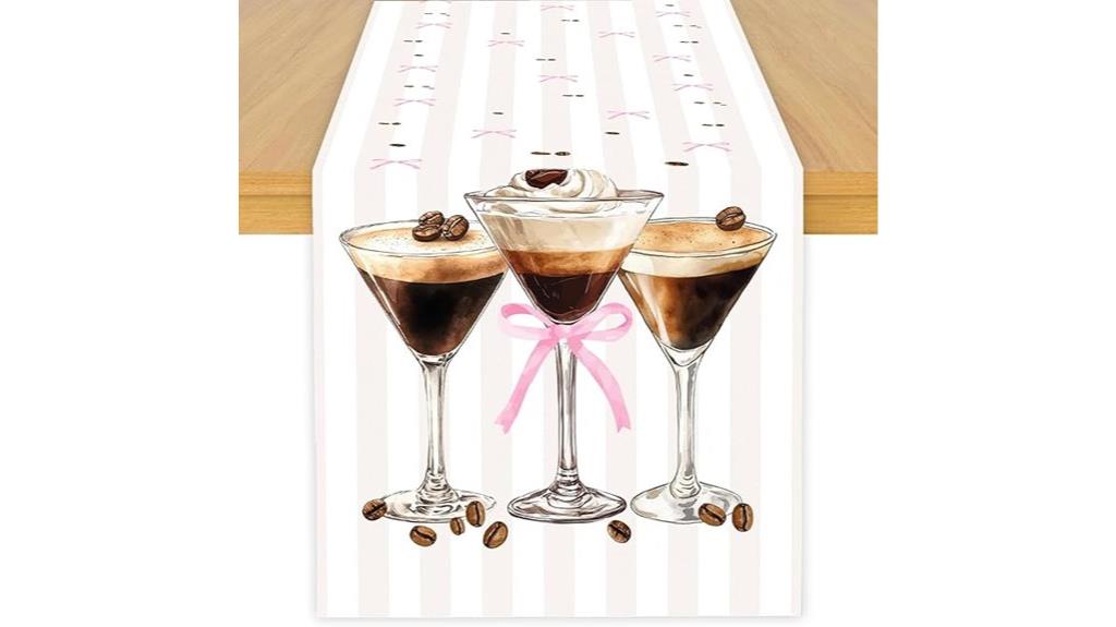 coffee inspired table decor
