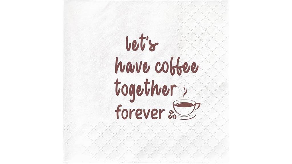 coffee lover party napkins