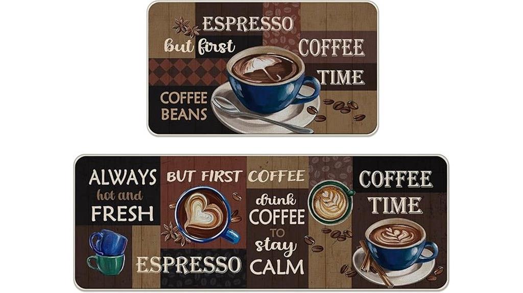 coffee themed kitchen rugs