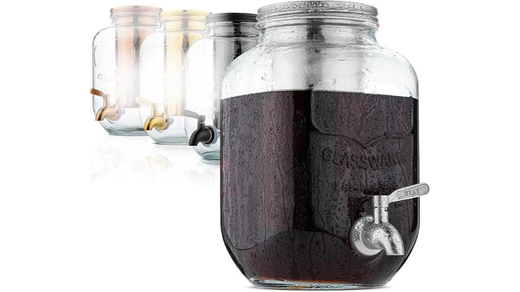 cold brew with mason jars