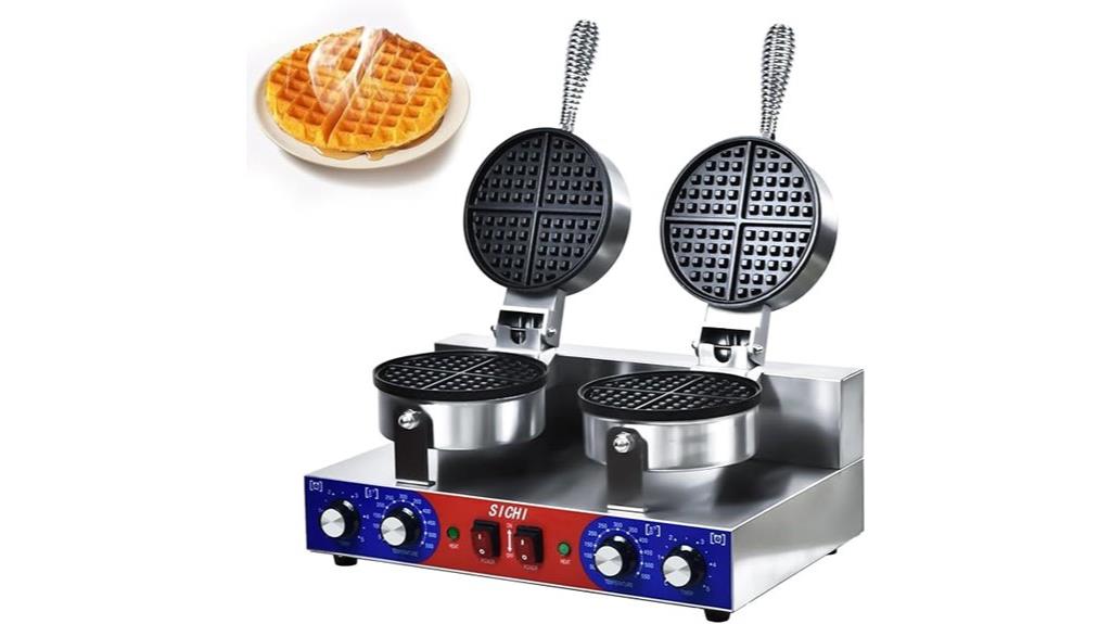 commercial double waffle maker