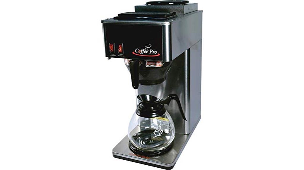 commercial two burner coffee brewer
