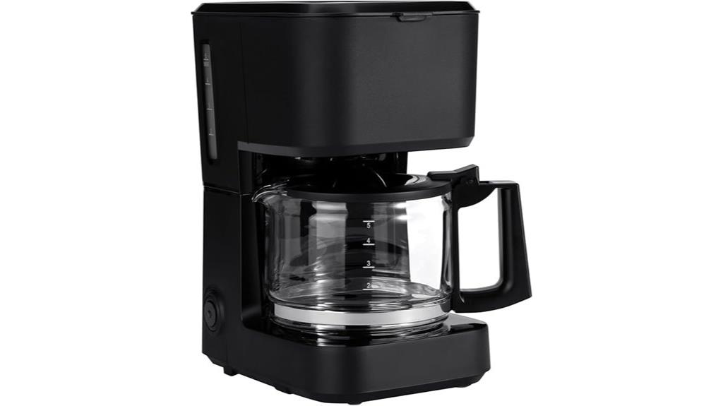 compact 5 cup coffee maker