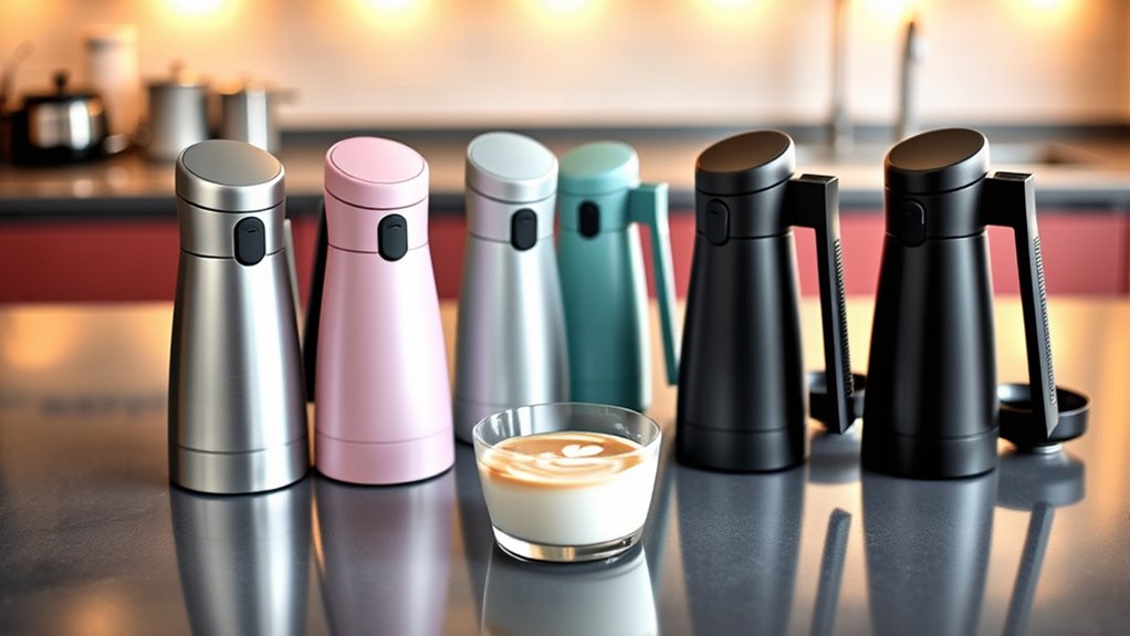 compact portable frothing device
