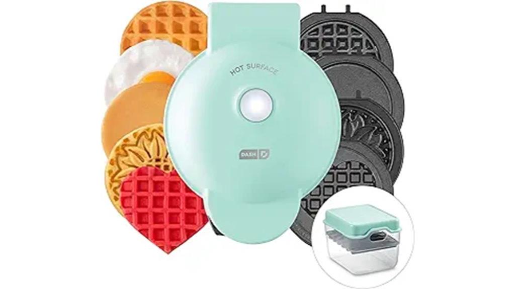 compact waffle maker system