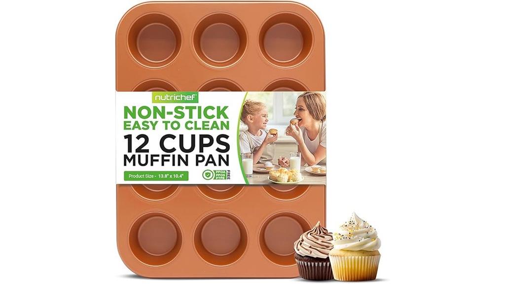 copper 12 cup muffin pan