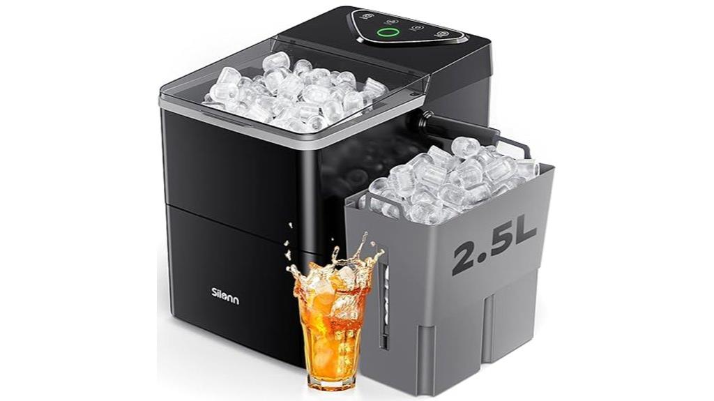 countertop ice maker with expandable basket