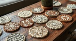 cozy stylish winter coasters