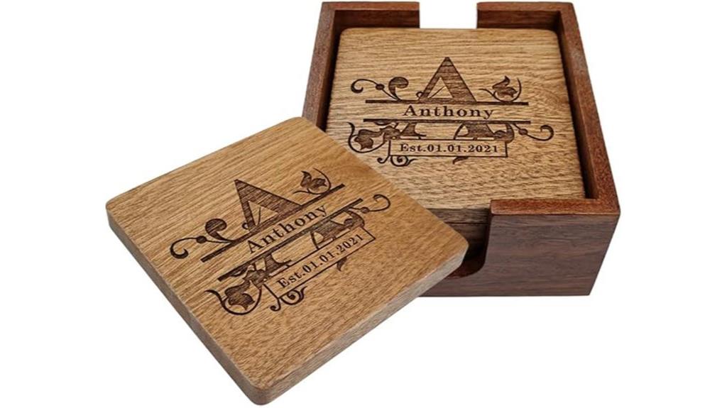 custom engraved coaster set