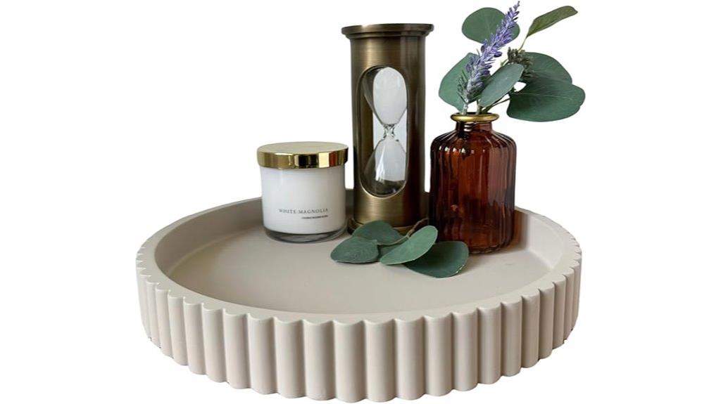 decorative oak coffee tray