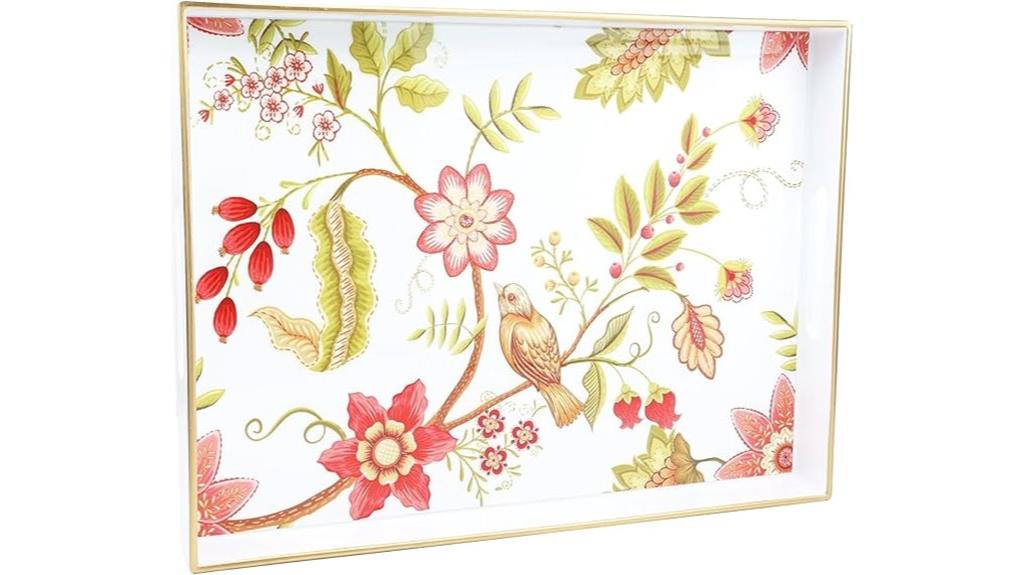 decorative tray with handles