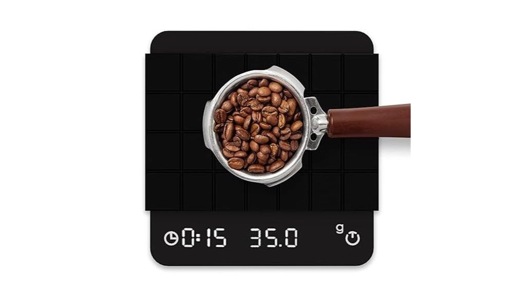 digital coffee scale with timer