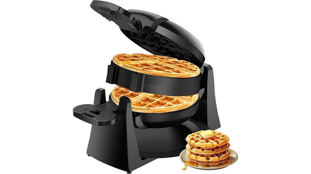 double belgian flip waffle maker