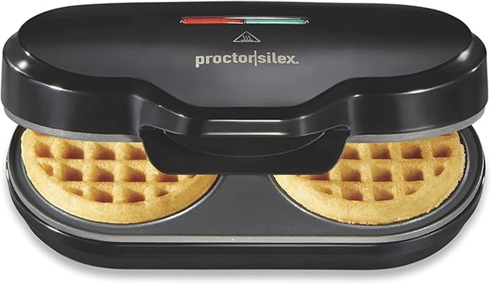 double mini waffle maker